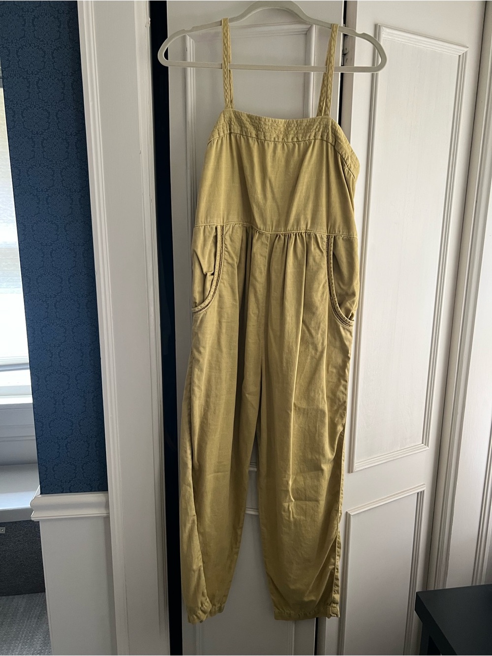 Anthropologie Yellow Jumpsuit